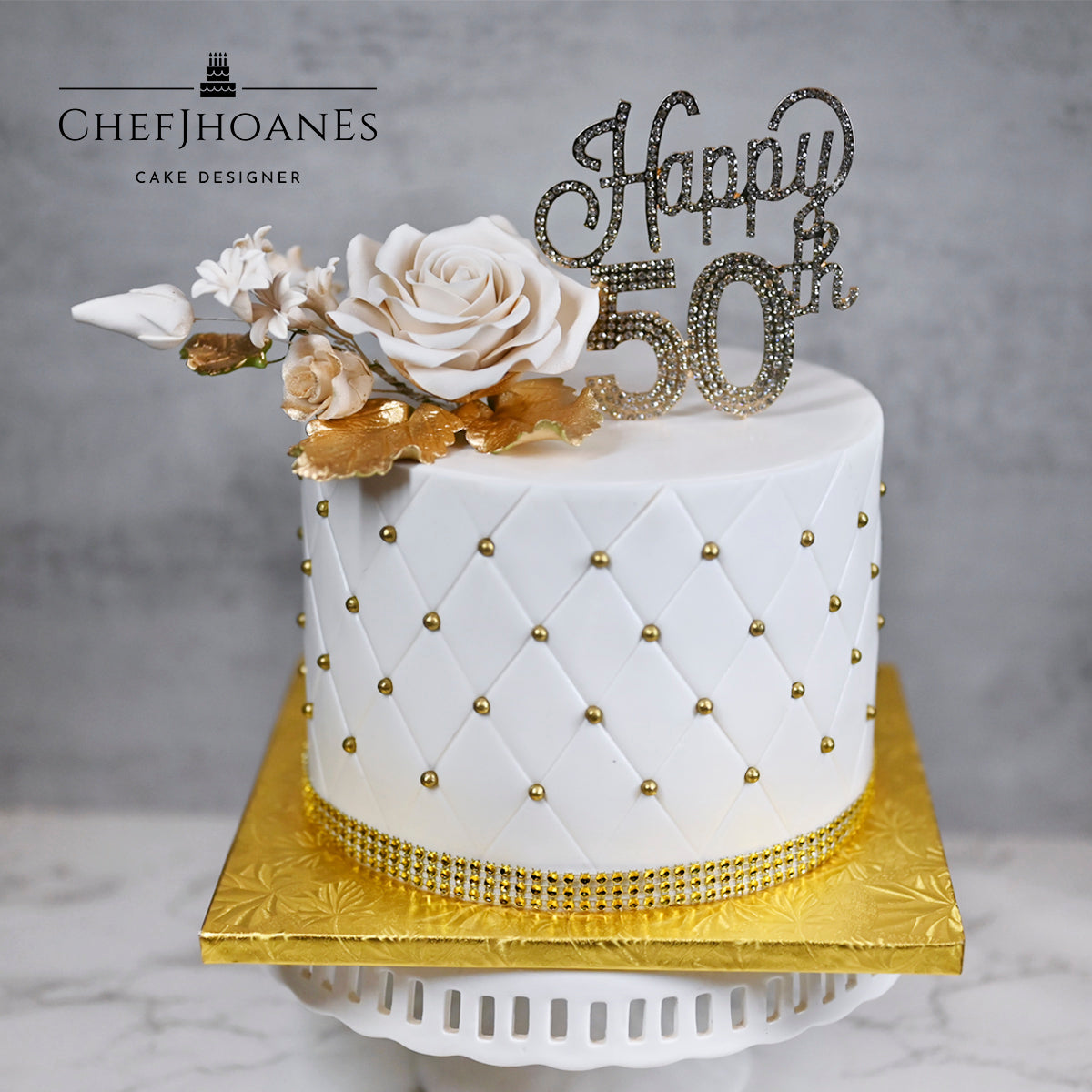 designer 50th birthday cakes