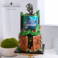 Load image into Gallery viewer, Jurassic world cake. Feed 25 people.
