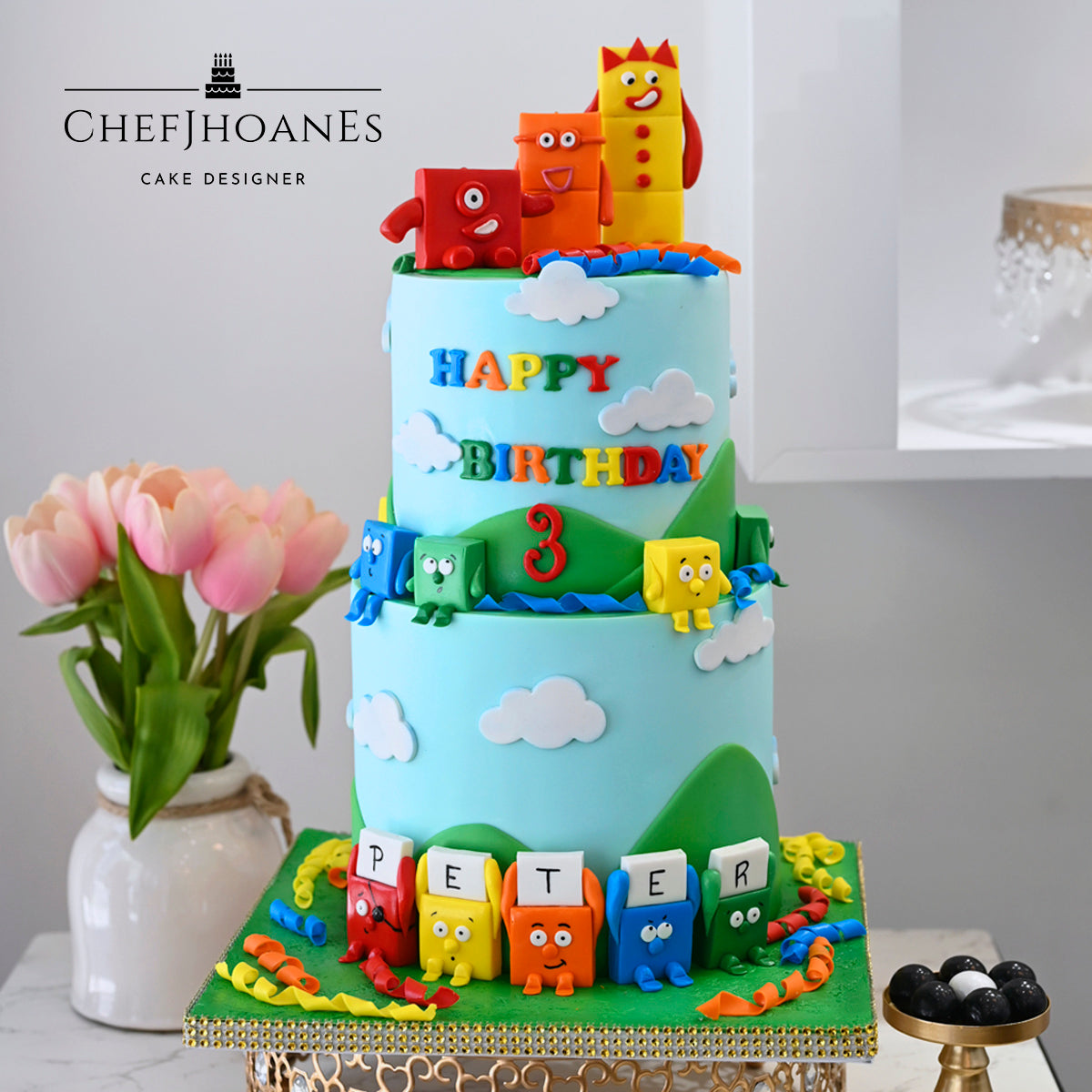 Alphablocks and Numberblocks Buttercream Cake | Birthday cake, Disney  birthday cakes, 3rd birthday cakes for boys