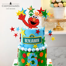 Load image into Gallery viewer, Elmo cake. Feed 25 people.
