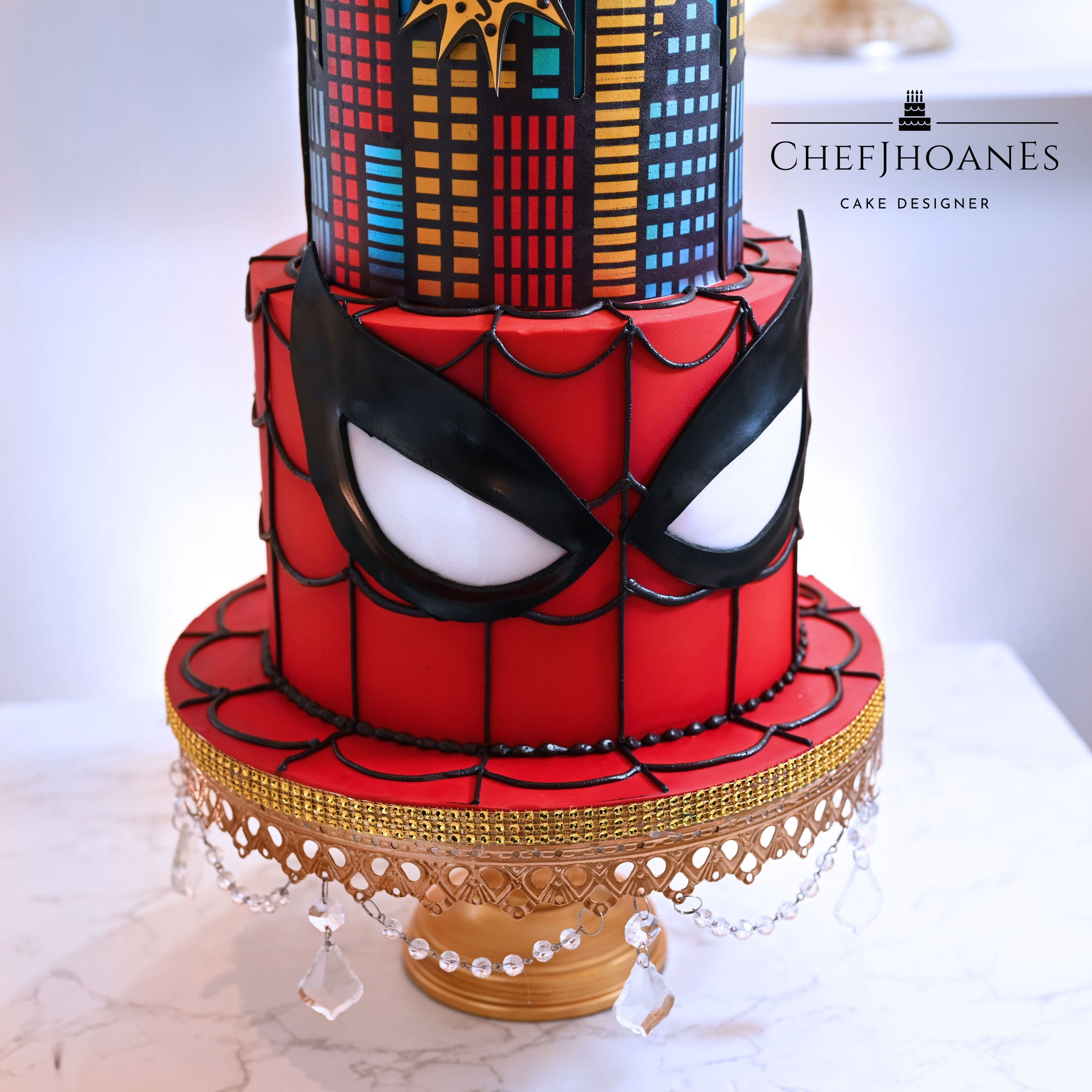 Spiderman Cake Designs and Images for Birthday Party