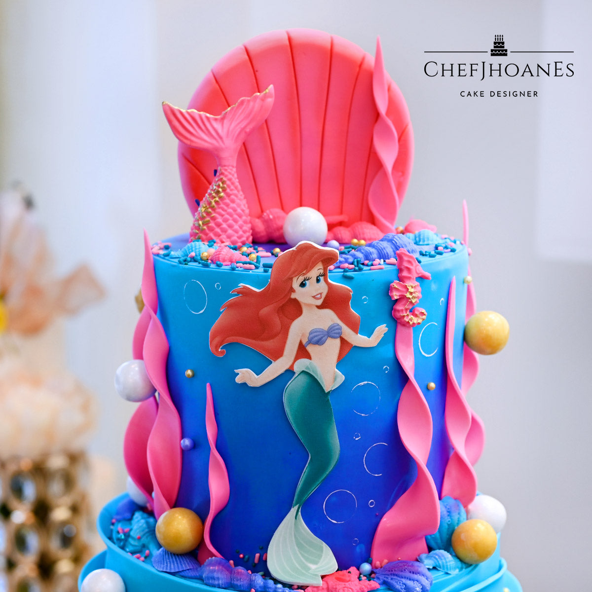 Little Mermaid Buttercream Cake