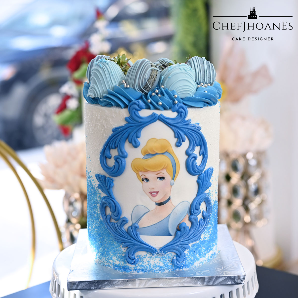 Blue Fondant Barbie Cake- Order Online Blue Fondant Barbie Cake @  Flavoursguru