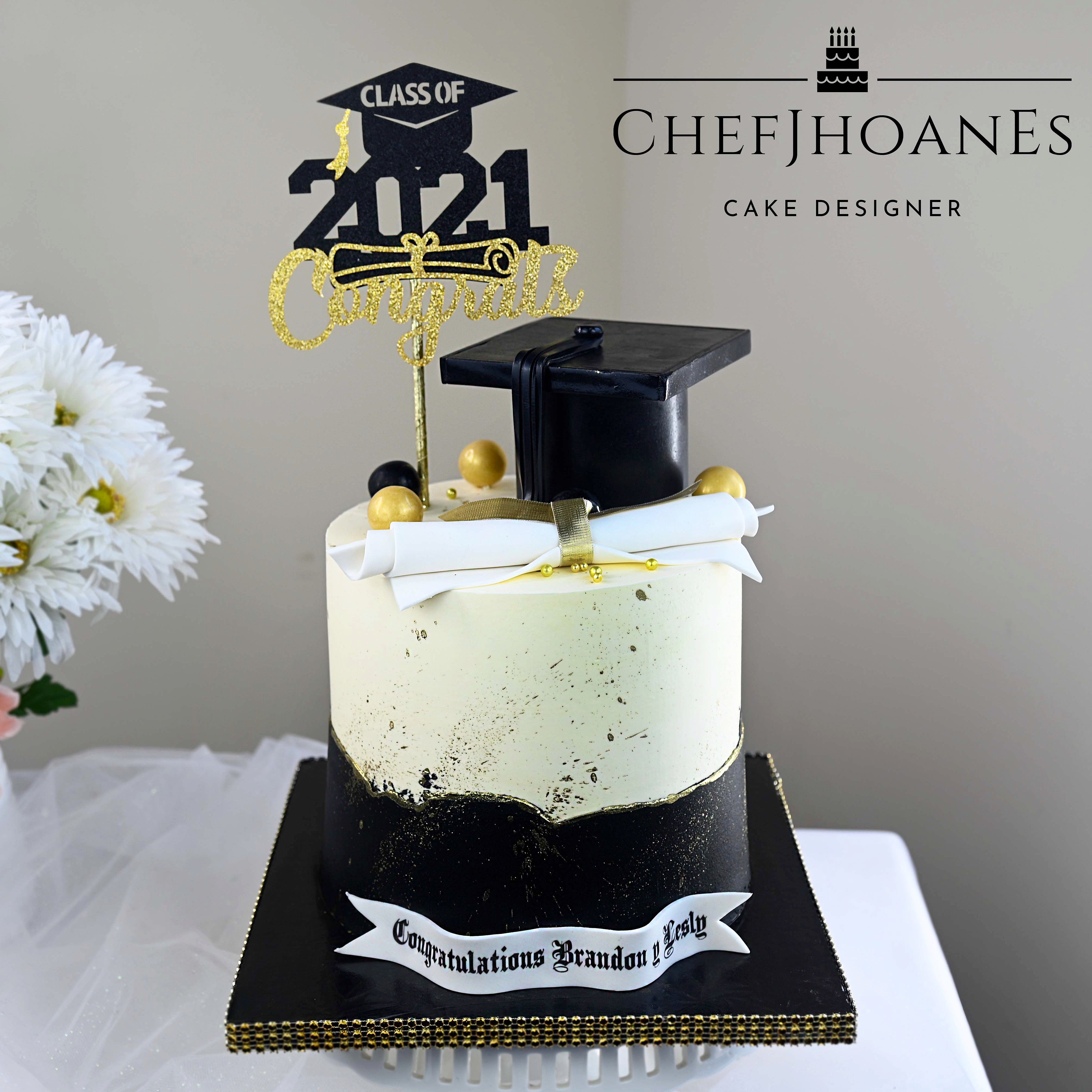 Regular Buttercream Graduation Cake For Boy