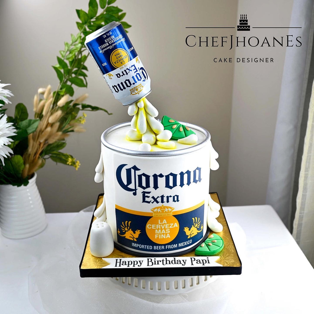 Beer mug cake | Birthday beer cake, Birthday cake beer, Beer themed cake