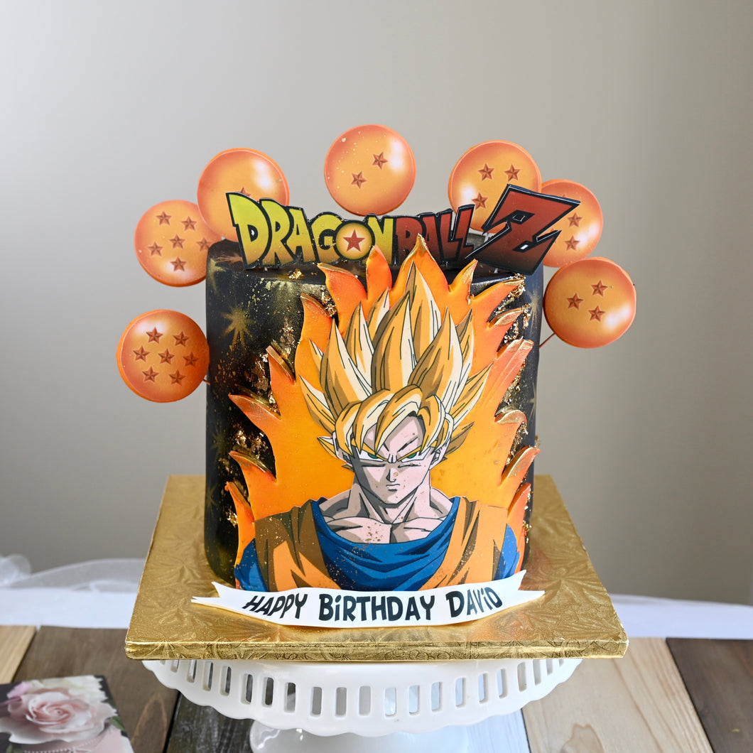 Dragon Ball cake. Feed 15 people.